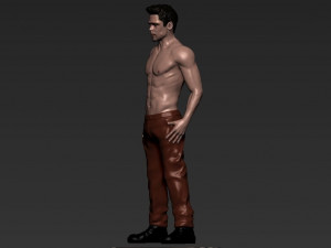 tyler durden brad pitt fight club for full color 3d printing Modelo de Impressão 3D