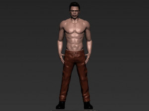 tyler durden brad pitt fight club for full color 3d printing Modelo de Impressão 3D