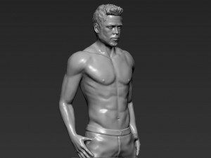 tyler durden brad pitt fight club for full color 3d printing Modelo de Impressão 3D