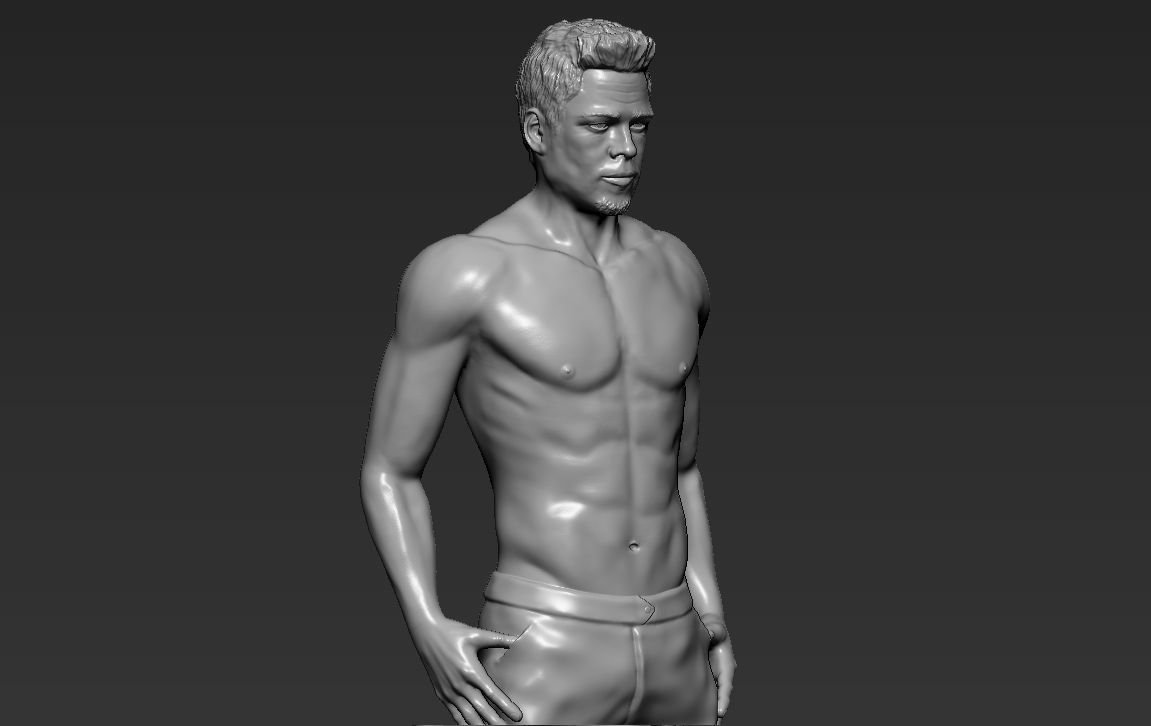 3д модели скибиди. Тайлер Дерден 3d. Brad Pitt 3d model. Брэд Питт Zbrush. Брэд Питт 3 d модель.