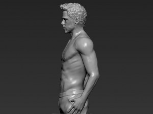 tyler durden brad pitt fight club for full color 3d printing Modelo de Impressão 3D