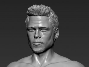 tyler durden brad pitt fight club for full color 3d printing Modelo de Impressão 3D