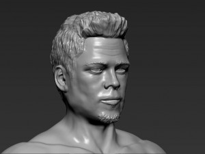 tyler durden brad pitt fight club for full color 3d printing Modelo de Impressão 3D