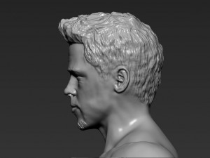 tyler durden brad pitt fight club for full color 3d printing Modelo de Impressão 3D