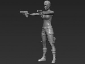 lara croft tomb raider 3d printing ready stl obj 3Dプリントモデル
