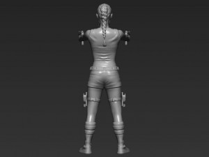 lara croft tomb raider 3d printing ready stl obj 3D Baskı Modeli