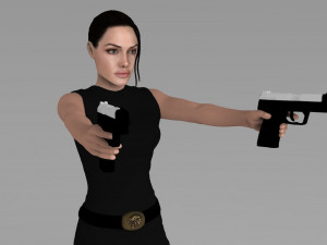 lara croft tomb raider jolie ready for full color 3d printing 3D Print Model
