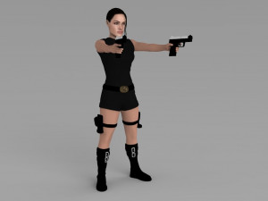 lara croft tomb raider jolie ready for full color 3d printing 3D Print Model