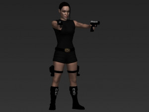 lara croft tomb raider jolie ready for full color 3d printing 3D Print Model