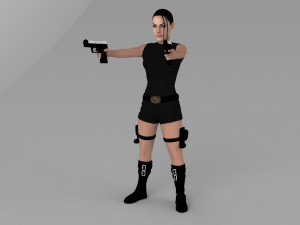 lara croft tomb raider jolie ready for full color 3d printing 3D Print Model