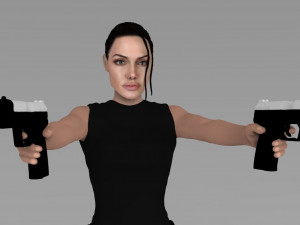 lara croft tomb raider jolie ready for full color 3d printing 3D Print Model