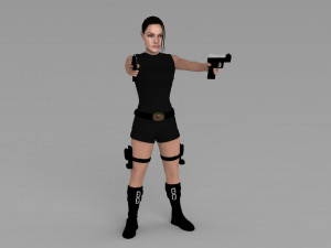 lara croft tomb raider jolie ready for full color 3d printing 3D Print Model