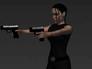 lara croft tomb raider jolie ready for full color 3d printing 3D Print Model