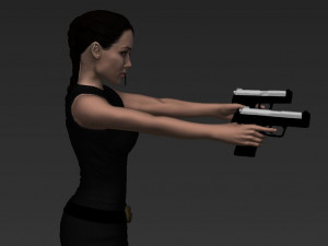lara croft tomb raider jolie ready for full color 3d printing 3D Print Model