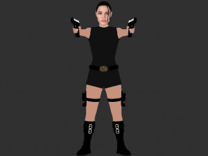 lara croft tomb raider jolie ready for full color 3d printing 3D Print Model