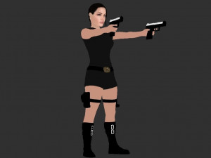 lara croft tomb raider jolie ready for full color 3d printing 3D Print Model