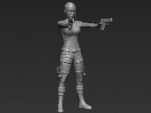 lara croft tomb raider jolie ready for full color 3d printing 3D Print Model