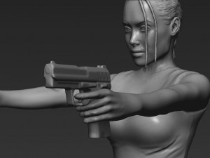 lara croft tomb raider jolie ready for full color 3d printing 3D Print Model