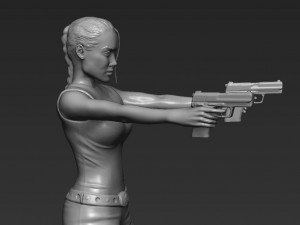 lara croft tomb raider jolie ready for full color 3d printing 3D Print Model