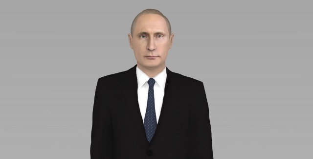vladimir putin ready for full color 3d printing 3D प्रिंट मॉडल .c4d .max .obj .3ds .fbx .stl .blend 