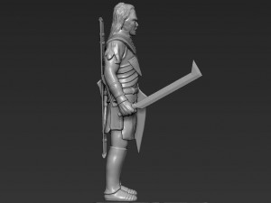 lurtz uruk-hai the lord of the rings 3d printing ready stl obj 3D Baskı Modeli