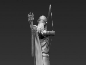 legolas the lord of the rings 3d printing ready stl obj Modello di stampa 3D