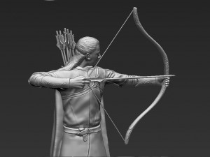 legolas the lord of the rings 3d printing ready stl obj Modello di stampa 3D