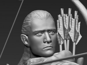 legolas the lord of the rings 3d printing ready stl obj Modello di stampa 3D