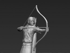 legolas the lord of the rings 3d printing ready stl obj Modello di stampa 3D