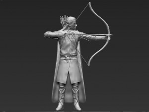 legolas the lord of the rings 3d printing ready stl obj Modello di stampa 3D