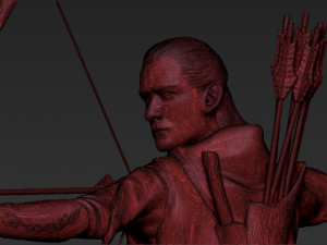 legolas the lord of the rings 3d printing ready stl obj Modello di stampa 3D