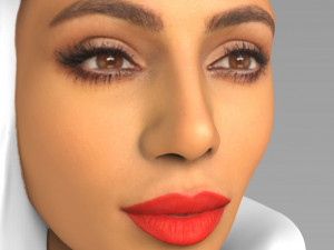 emirates airline stewardess ready for full color 3d printing Modelo de impresión 3D