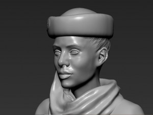 emirates airline stewardess ready for full color 3d printing Modelo de impresión 3D