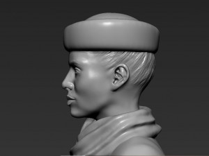 emirates airline stewardess ready for full color 3d printing Modelo de impresión 3D
