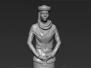 emirates airline stewardess ready for full color 3d printing Modelo de impresión 3D