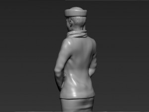 emirates airline stewardess ready for full color 3d printing Modelo de impresión 3D