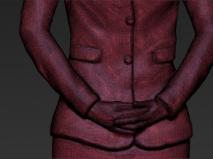 emirates airline stewardess ready for full color 3d printing Modelo de impresión 3D