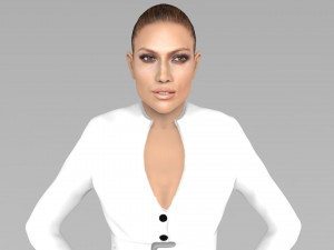 jennifer lopez ready for full color 3d printing 3Dプリントモデル