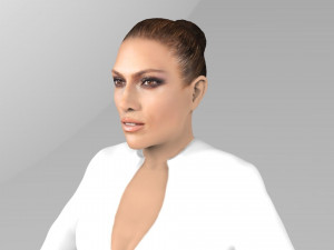 jennifer lopez ready for full color 3d printing 3Dプリントモデル