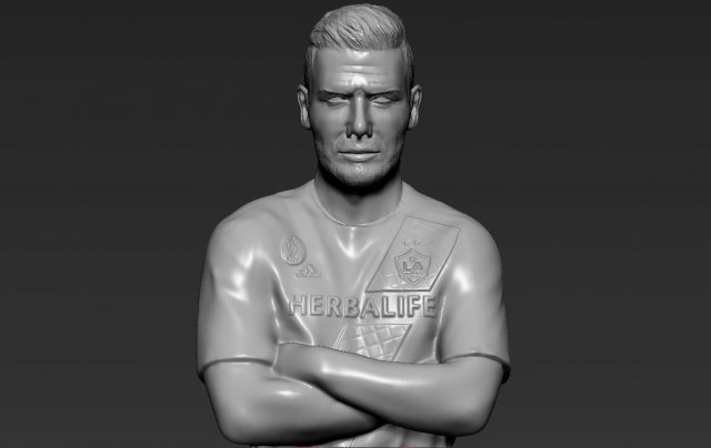 david beckham 3d printing ready stl obj Modello di stampa 3D .c4d .max .obj .3ds .fbx .stl .blend 
