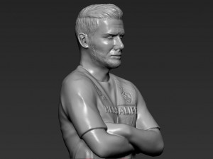 david beckham 3d printing ready stl obj Modello di stampa 3D