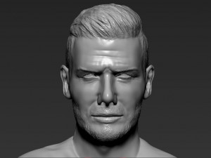 david beckham 3d printing ready stl obj Modello di stampa 3D