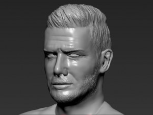 david beckham 3d printing ready stl obj Modello di stampa 3D