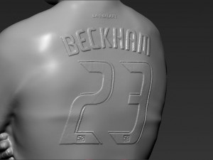 david beckham 3d printing ready stl obj Modello di stampa 3D
