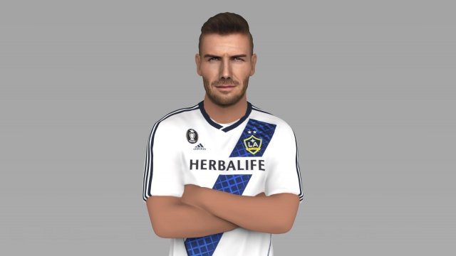 david beckham la galaxy ready for full color 3d printing Model do druku 3D .c4d .max .obj .3ds .fbx .stl .blend 