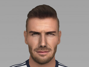 david beckham la galaxy ready for full color 3d printing Model do druku 3D