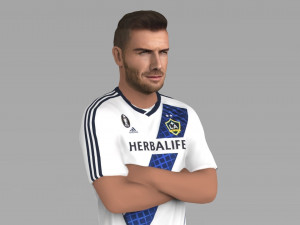 david beckham la galaxy ready for full color 3d printing Model do druku 3D