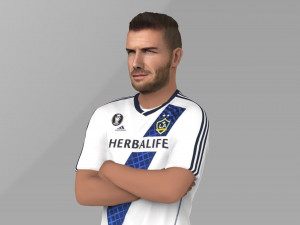 david beckham la galaxy ready for full color 3d printing Model do druku 3D