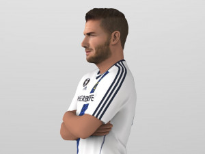 david beckham la galaxy ready for full color 3d printing Model do druku 3D