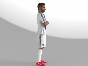 david beckham la galaxy ready for full color 3d printing Model do druku 3D
